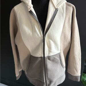 Madewell MWL Fleece Jacket in Cream